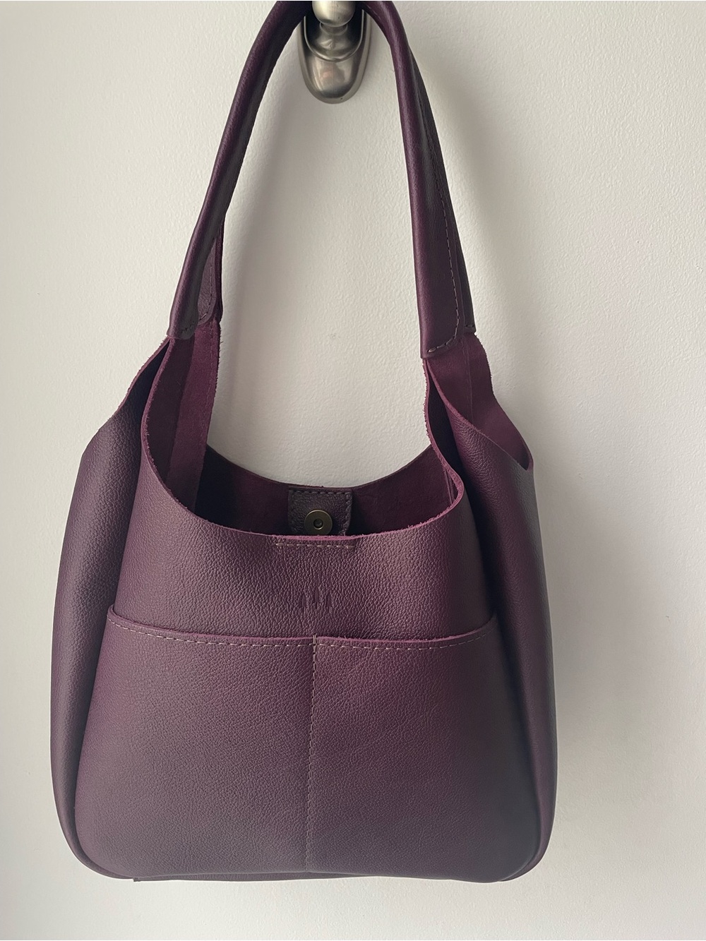 Portland Leather Large Madison Bag - Plum
